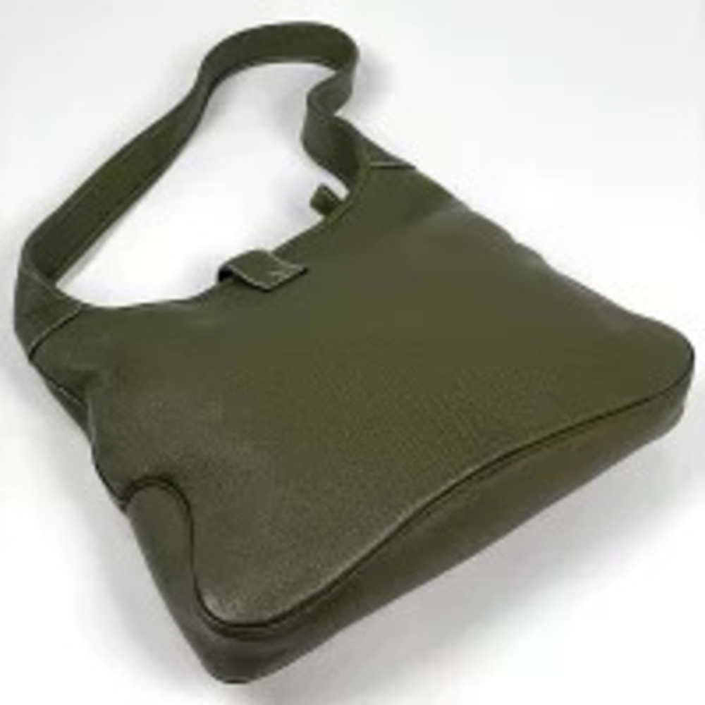 Salvatore Ferragamo Hobo leather shoulder bag green